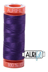 Aurifil Mako 50wt Cotton 200 m 220 yd. spool - 2582 Dark Violet